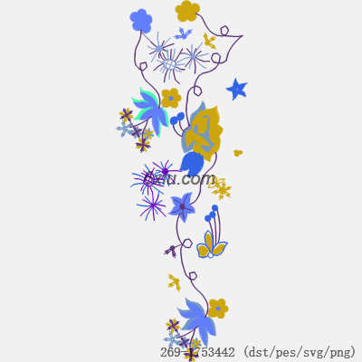 svg矢量绣花图下载