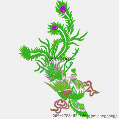 svg矢量绣花图下载