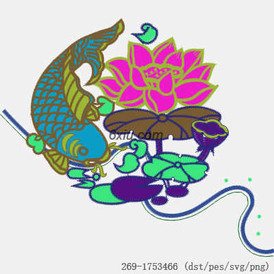 svg矢量绣花图下载