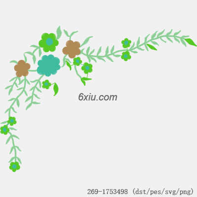 svg矢量绣花图下载