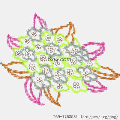 svg矢量绣花图下载