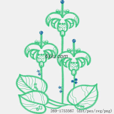 svg矢量绣花图下载