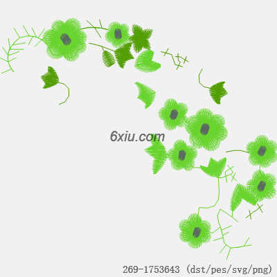 svg矢量绣花图下载