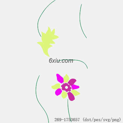 svg矢量绣花图下载
