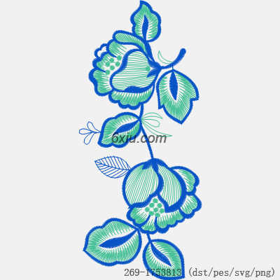 svg矢量绣花图下载