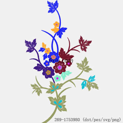 svg矢量绣花图下载