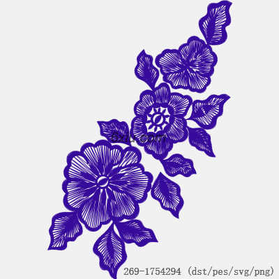 svg矢量绣花图下载