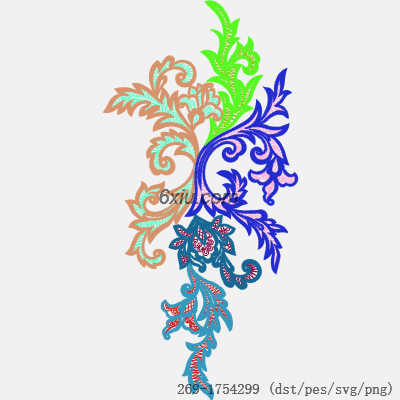 svg矢量绣花图下载