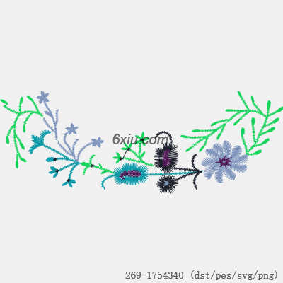 svg矢量绣花图下载