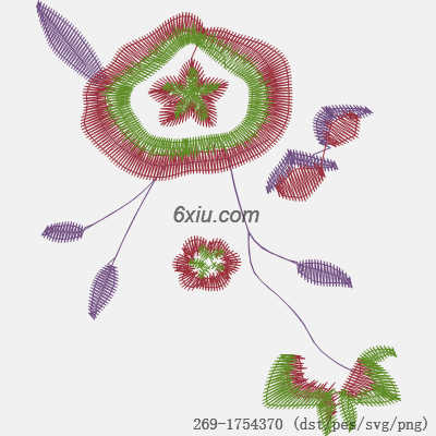 svg矢量绣花图下载