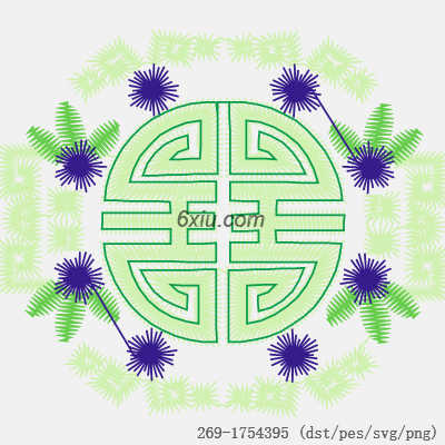 svg矢量绣花图下载