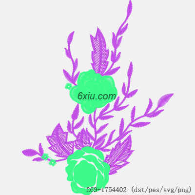 svg矢量绣花图下载