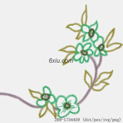 svg矢量绣花图下载