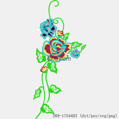 svg矢量绣花图下载