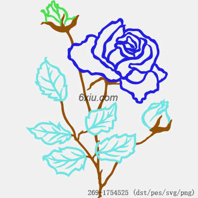 svg矢量绣花图下载