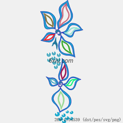 svg矢量绣花图下载