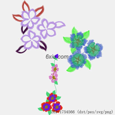 svg矢量绣花图下载