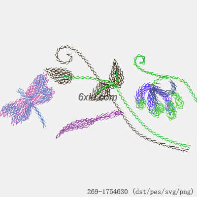 svg矢量绣花图下载