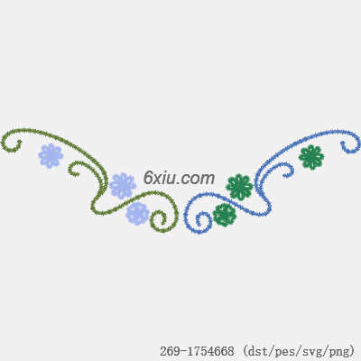 svg矢量绣花图下载
