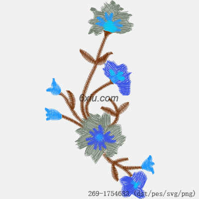 svg矢量绣花图下载