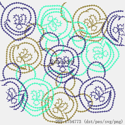 svg矢量绣花图下载