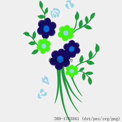 svg矢量绣花图下载