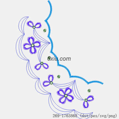 svg矢量绣花图下载