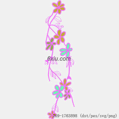 svg矢量绣花图下载