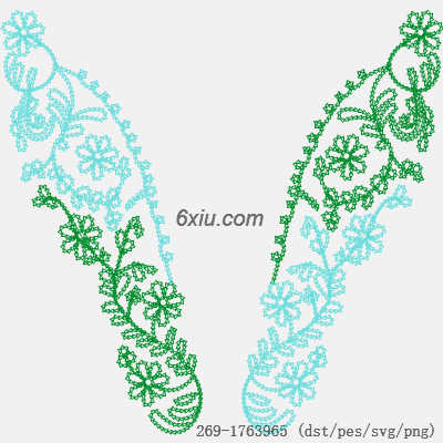 svg矢量绣花图下载