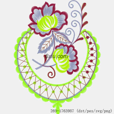 svg矢量绣花图下载