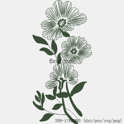 svg矢量绣花图下载