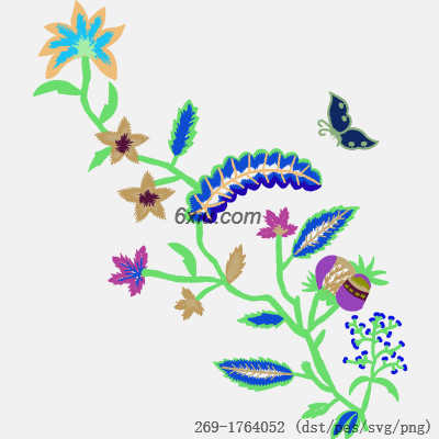 svg矢量绣花图下载