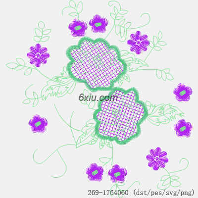 svg矢量绣花图下载