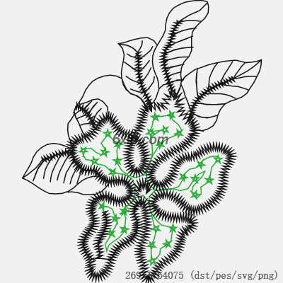 svg矢量绣花图下载