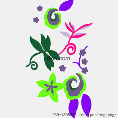 svg矢量绣花图下载