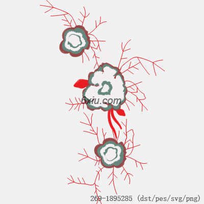 svg矢量绣花图下载