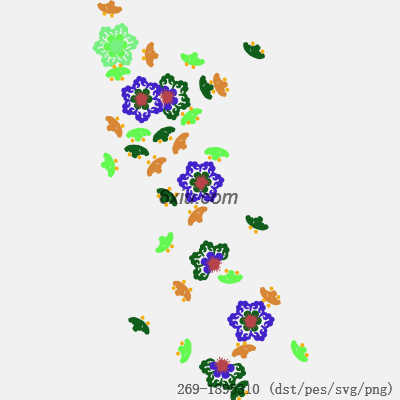 svg矢量绣花图下载