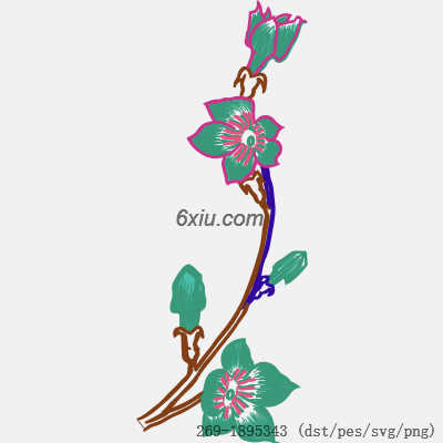 svg矢量绣花图下载