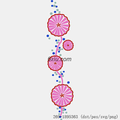 svg矢量绣花图下载