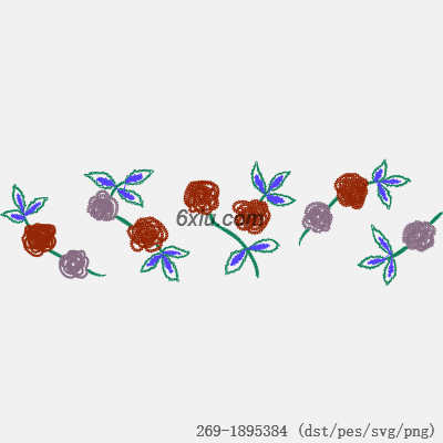 svg矢量绣花图下载