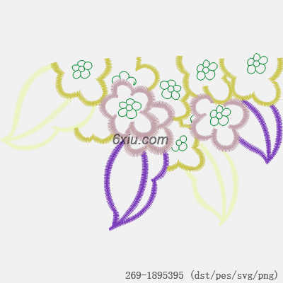 svg矢量绣花图下载