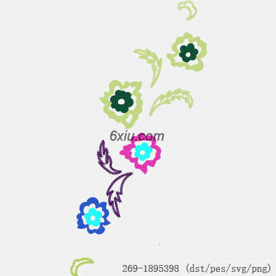 svg矢量绣花图下载