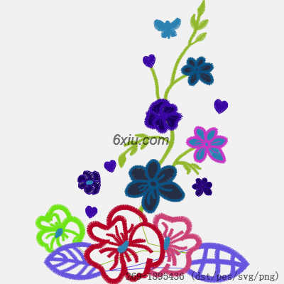 svg矢量绣花图下载