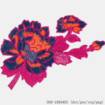 svg矢量绣花图下载