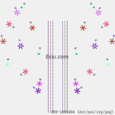 svg矢量绣花图下载