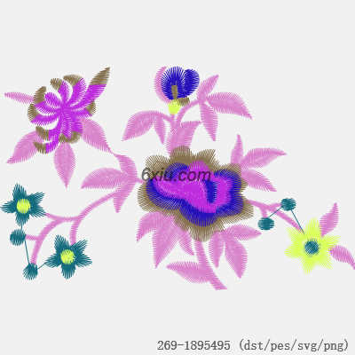 svg矢量绣花图下载