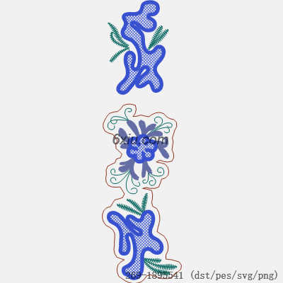 svg矢量绣花图下载