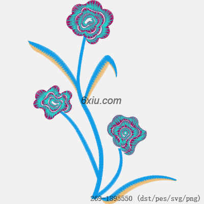 svg矢量绣花图下载