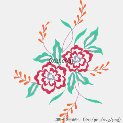 svg矢量绣花图下载