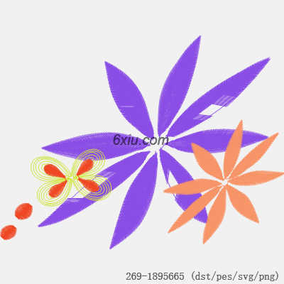 svg矢量绣花图下载